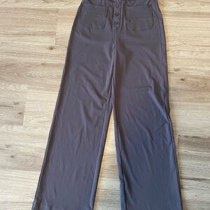 HALARA Wide Leg Charcoal Pants